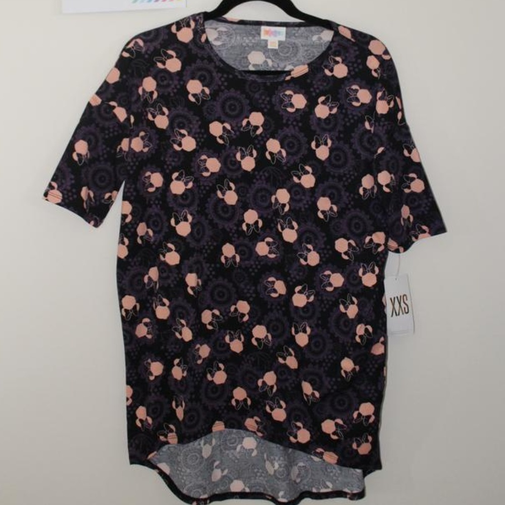 LuLaRoe Disney Irma tunic, XXS,mickey minnie mouse